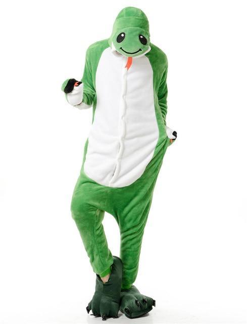 Pantalon De Pyjama Imprimé Peau De Serpent Vert - Taille Regular, Femme, Insanity Clothing