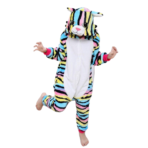 pyjama chat multicolore enfant