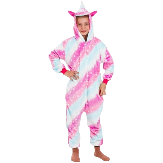 combinaison licorne multicolore enfant 1
