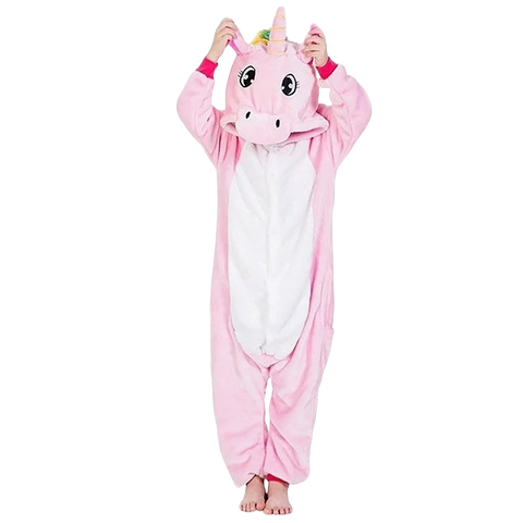 combinaison pyjama licorne rose enfant