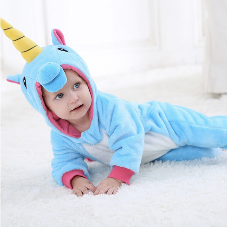 pyjama licorne bleue bébé