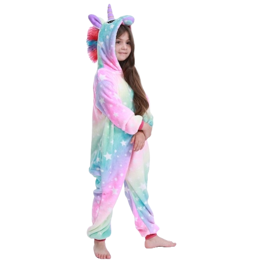 pyjama licorne enfant arc-en-ciel 3