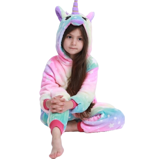 pyjama licorne enfant arc-en-ciel 4