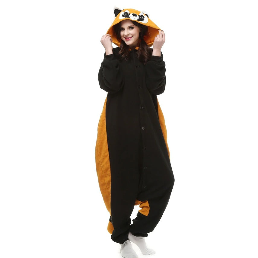 combinaison pyjama Panda Roux