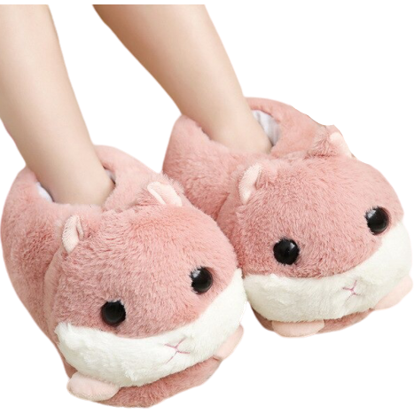 chaussons souris rose
