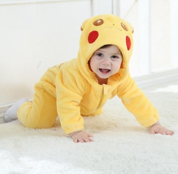 Pyjama Combinaison Pokemon Pikachu Bébé Déguisement Kigurumi 
