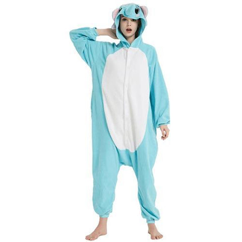 combinaison pyjama éléphant bleu
