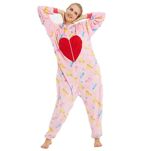 combinaison pyjama licorne amoureuse