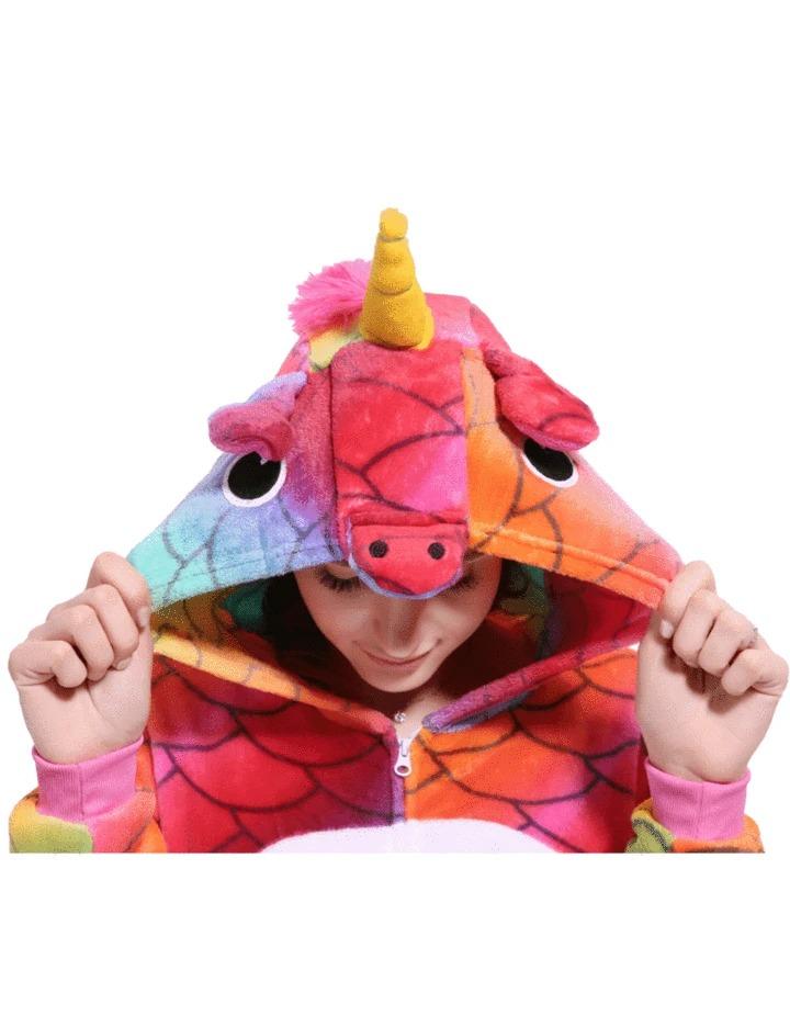 combinaison pyjama licorne multicolore