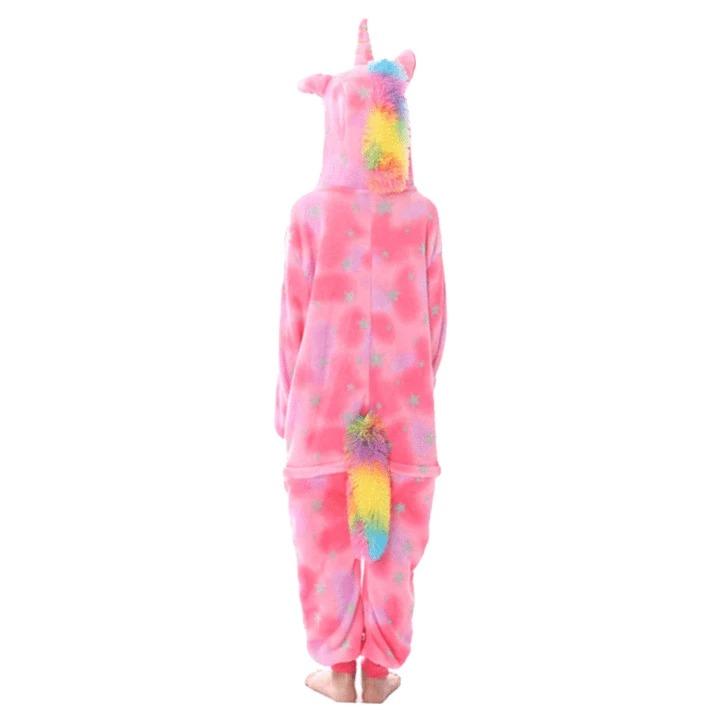 combinaison pyjama licorne rose enfant