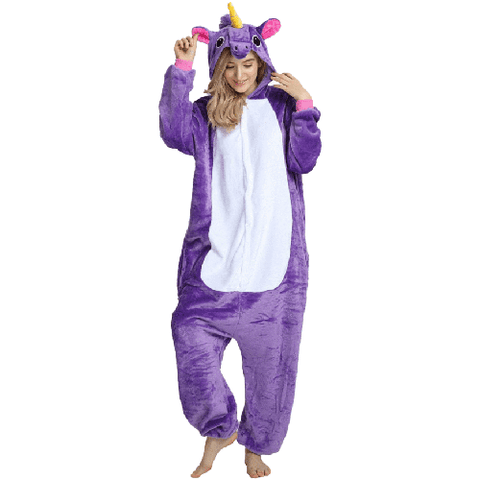 combinaison pyjama licorne violette