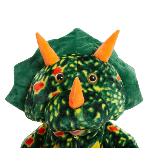 costume tricératops vert enfant
