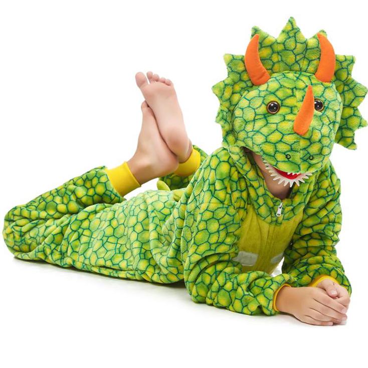 déguisement tricératops vert enfant