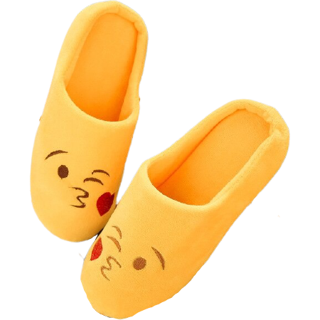 pantoufles emoji bisous