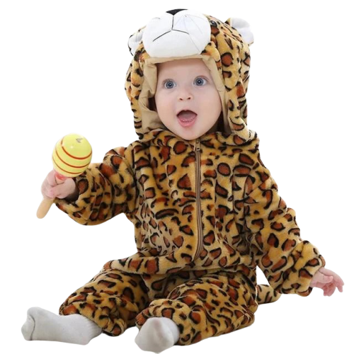 grenouillère léopard bébé