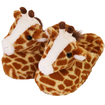 pantoufles girafe