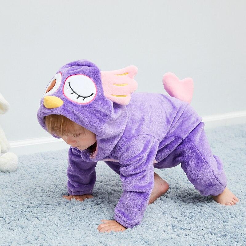 kigurumi hibou violet bébé
