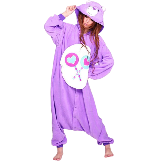 pyjama bisounours violet