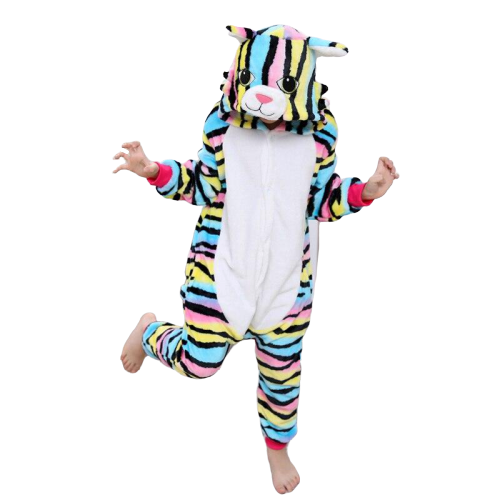 pyjama chat multicolore enfant