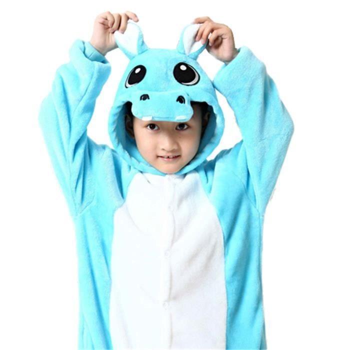 pyjama hippopotame bleu enfant
