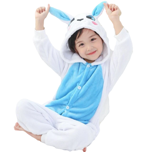 pyjama lapin bleu enfant