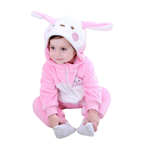pyjama lapin timide bébé