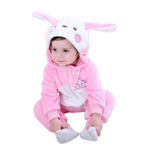 pyjama lapin timide bébé