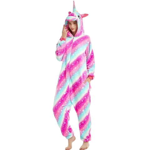 pyjama licorne arc-en-ciel