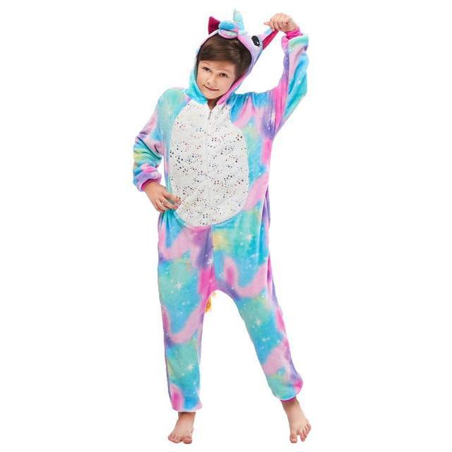 pyjama licorne multicolore enfant