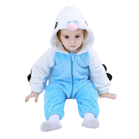 pyjama perroquet bleu bebe