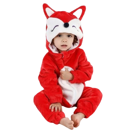 pyjama renard rouge bébé