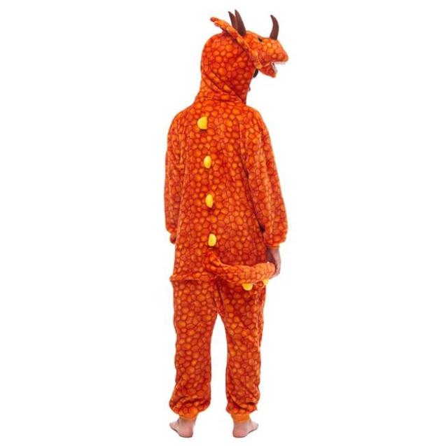 pyjama tricératops orange enfant